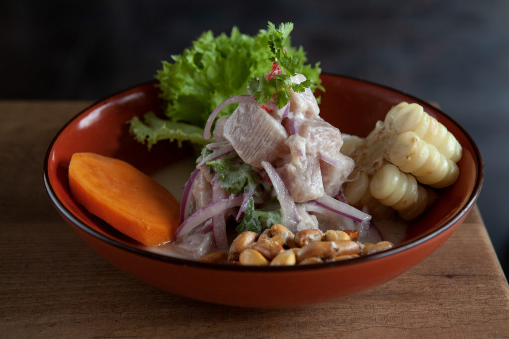 Ceviche fresco servido en Donde el Che, Talara